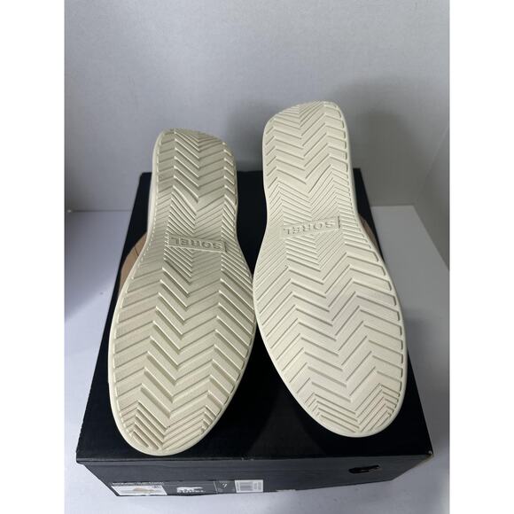 Sorel Tan and White Platform Sandals - Picture 6 of 6